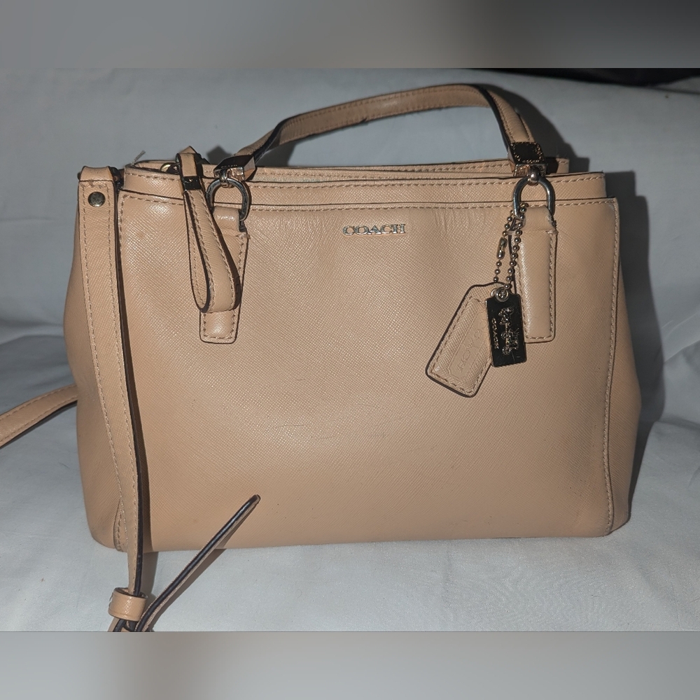 Coach Madison  Mini Christie Carryall Tan Leather Satchel. 30402